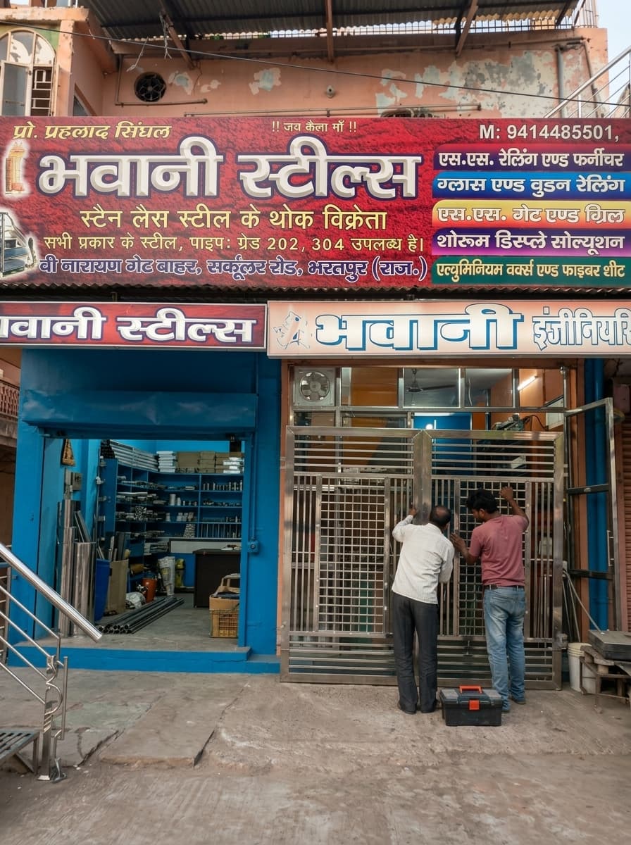 Aluminium & fibre — Bhawani Steels Bharatpur